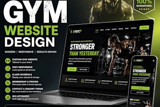 design fitness gym yoga coach personal trainer sports website