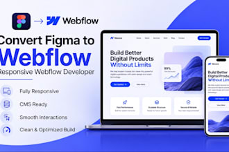 convert figma to webflow, responsive webflow developer