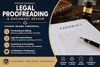 professionally proofread and review legal documents