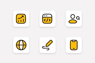 design beautiful and unique flat icons