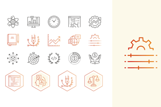 design unique flat icons