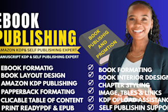 do amazon KDP book publishing ebook formatting book layout design selfpublishing