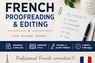 proofread and edit your french texts