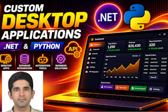 develop python and dotnet app, gui automation and custom software