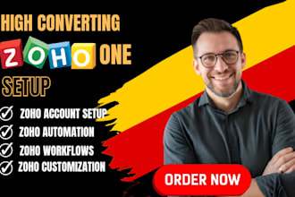 setup and automate zoho one zoho crm zoho desk for your business CRM and project