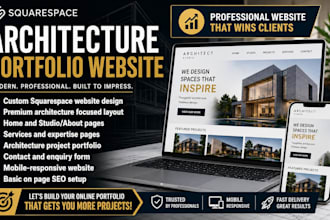 design a squarespace architecture portfolio website