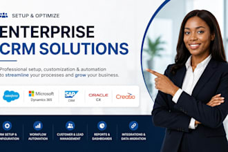 setup enterprise CRM salesforce microsoft dynamics 365 sap CRM oracle cx creatio