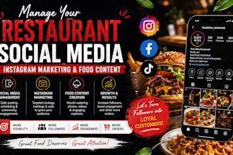 manage your restaurant social media, instagram marketing and food content