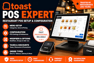 setup your toast pos menu and restaurant system