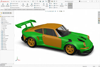 design miniature scale car model, car part model for resin, car body kit stl