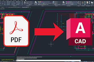 convert your PDF to editable dwg or autocad file