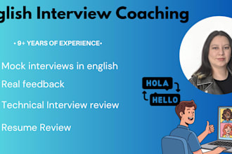 help you interview prep in english