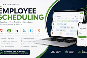 setup employee scheduling deputy when I work homebase humanity clockify jibble