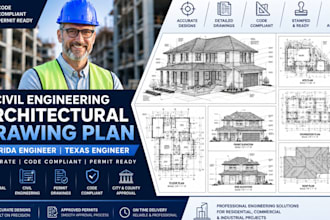civil engineering architectural drawing plan florida engineer texas engineer