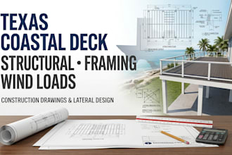 se texas coastal deck construction schematic lateral load calcs patio wind load