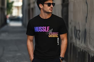 create trendy typography t shirt designs