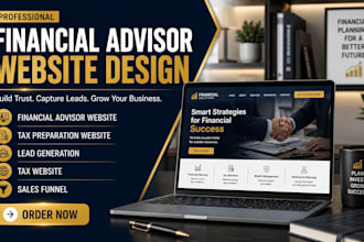 build a high converting financial advisor, tax, income and financial website