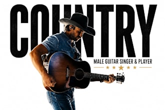 be male country singer for custom country song lead vocal demo nashville sounds