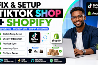 fix setup tiktok shop shopify integration product sync inventory sync app
