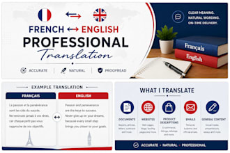 translate french to english,english to french professionally
