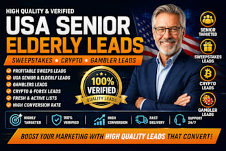 profitable usa senior elderly leads, crypto, gambler leads, autodialer system