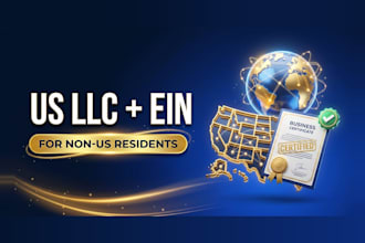 do US llc registration, llc formation and ein for non US residents
