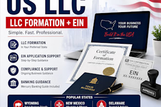 form a US llc and get your ein from the irs