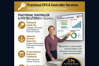 be your senior fractional cfo and corporate controller for canadian business