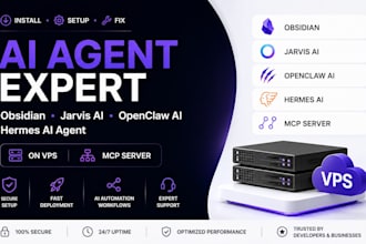 install setup fix obsidian javis ai openclaw ai hermes ai agent on vps mcp sever