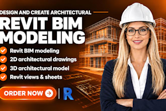 create revit bim models 2d 3d architectural drawings floor and house plans