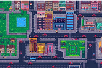 create professional pixel art tilesets for 2d games and rpg maps