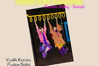 create a creative fashion styling board for your photoshoot