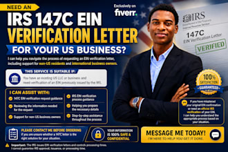 help non US residents obtain an irs 147c ein verification letter