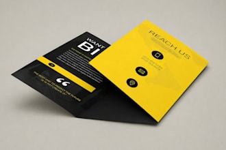 design a professional brochure, bifold or trifold flyer