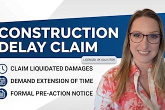 draft contractor payment dispute letters and UK debt recovery notices