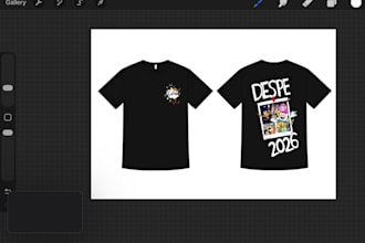 creat a custom digital illustration in procreat