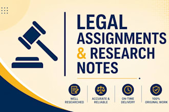 write legal research notes and case brief