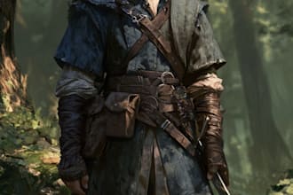 draw d and d character art and dnd character art