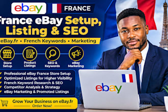do france ebay setup, france ebay listing, france ebay SEO and ebay marketing