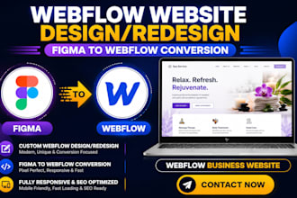 build webflow business website design webflow redesign figma to webflow website