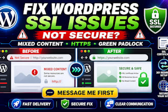 fix wordpress not secure, ssl mixed content and green padlock issue