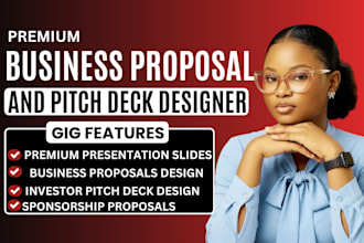 design business proposal, pitch deck, sponsorship proposal, presentations
