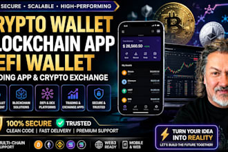 develop crypto wallet, defi, blockchain, trading app and crypto exchange app