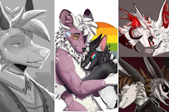 be furry artist nsfw furry character artwork oc furry ref sheet art commission