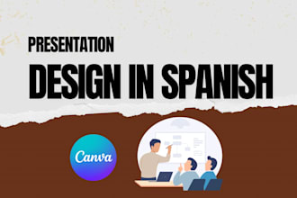design presentation in spanish with canva