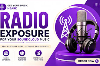 do radio promotion to promote your soundcloud music