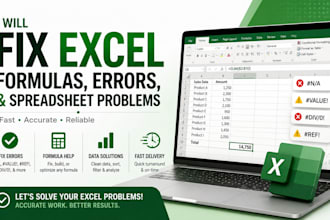 fix excel formulas, errors, and spreadsheet problems