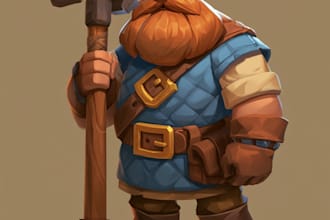 draw 2d game character or 2d game character