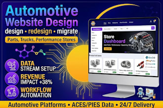 design redesign migrate auto parts store automotive website automobile website