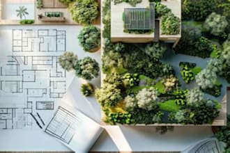 do 2d 3d master plan, site plan,landscape architect, and design